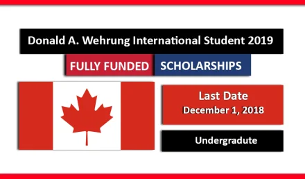 Donald A. Wehrung International Student Scholarships Award 2019