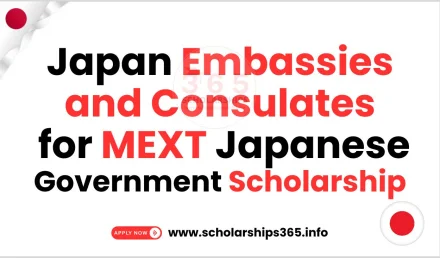 Japan Embassies and Consulates for MEXT Japanese Government Scholarship