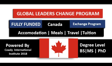 Global Change Leaders 2018 Program Fully Funded Canada