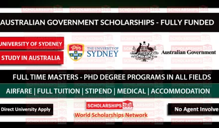 Australian Government Scholarships 2022 - University of Sydney
