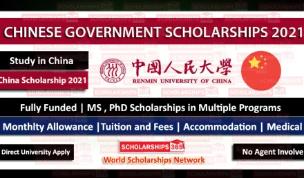 Renmin University of China Scholarship 2024 | CSC Scholarship | Chinese Government Scholarship