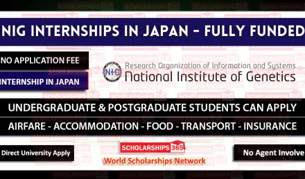 NIG Japan Summer Internship 2023 in Japan - Fully Funded Internship