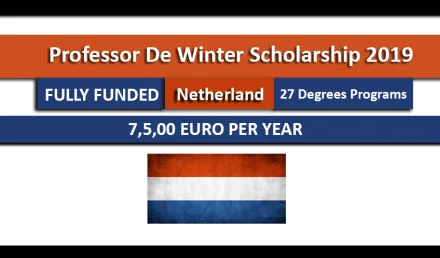 Professor De Winter Scholarships 2019 For Master Program