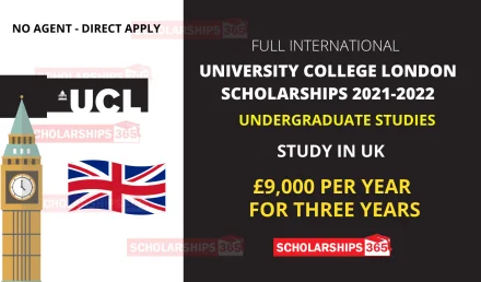 Denys Holland Scholarships 2021/2022 - University College London UK