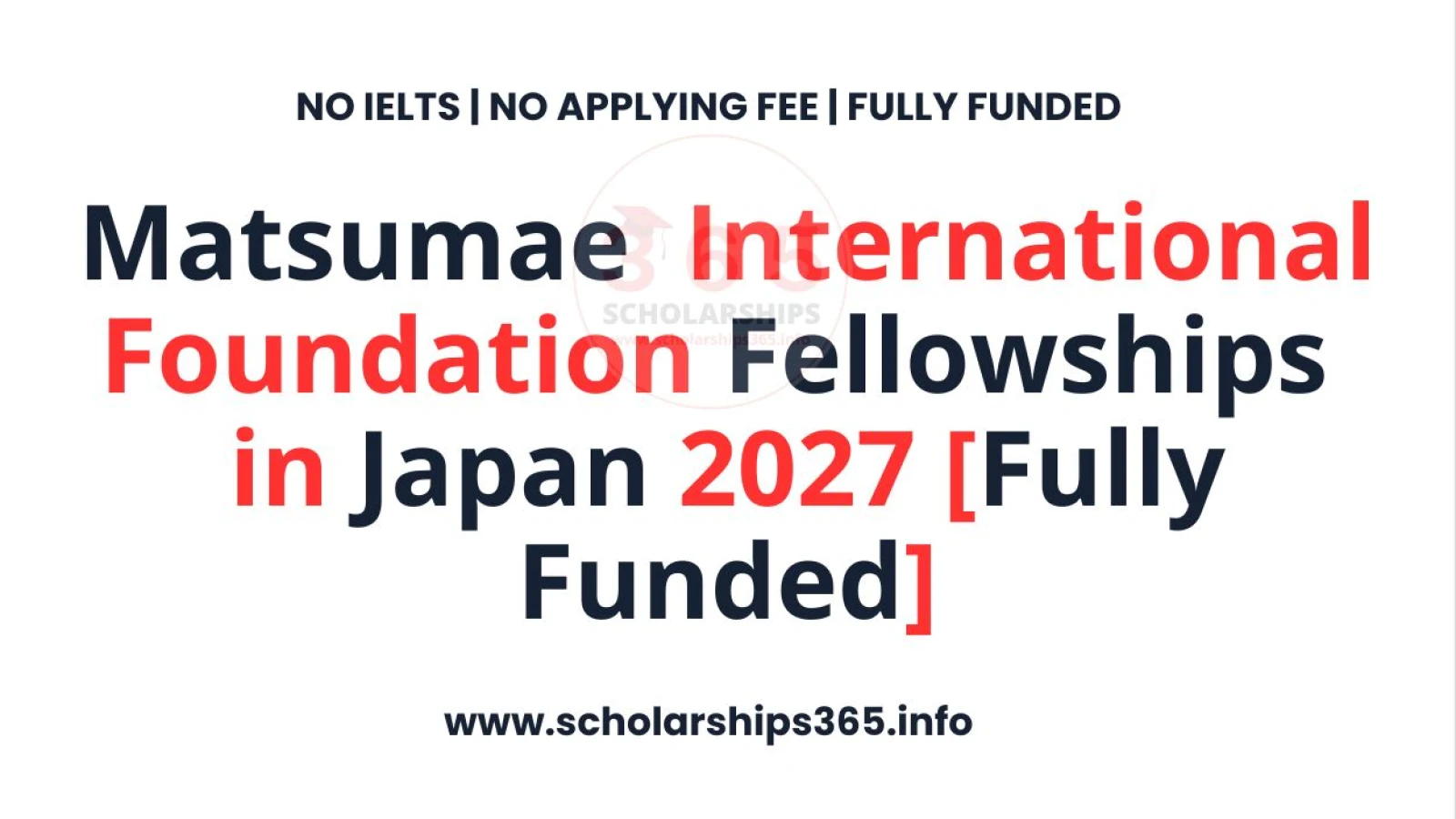 Matsumae International Foundation Fellowships in Japan 2027 | Fully Funded