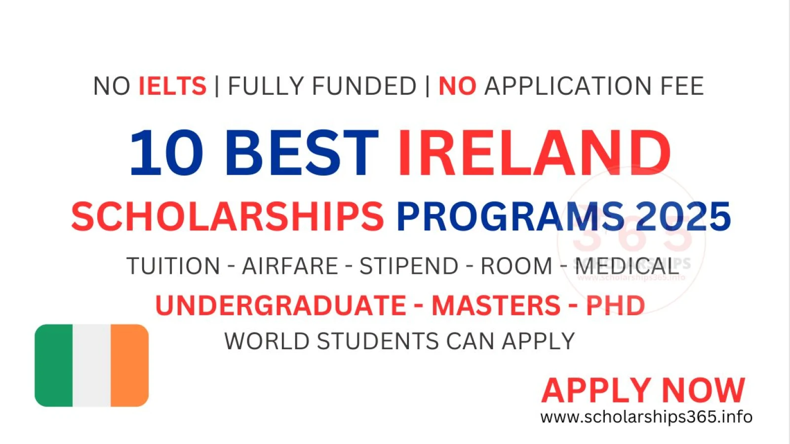 10 Best Ireland Scholarships 2025 in Europe | Study in Ireland 2025