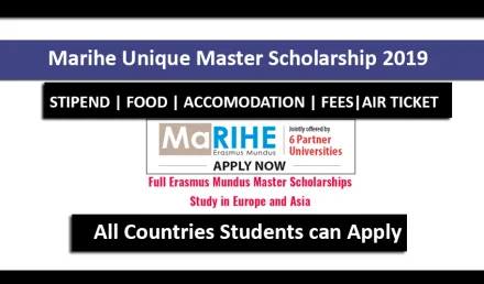 Marihe Unique Master Scholarship 2019 Fully Funded