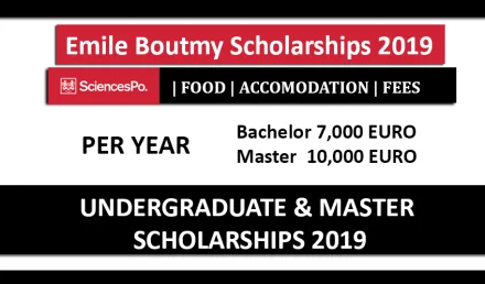 Emile Boutmy Scholarships 2019 Science Po Fully Funded in France