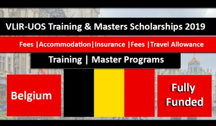 VLIR-UOS Training and Masters Scholarships 2019 in Belgium Fuly Funded