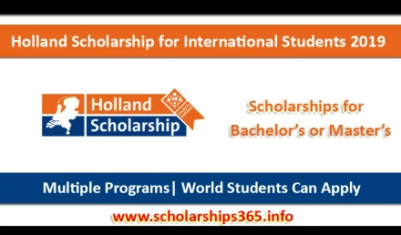 Holland Scholarship 2019 for International Students by Dutch Ministry