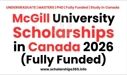 McGill University Scholarships in Canada 2026 (Fully Funded)