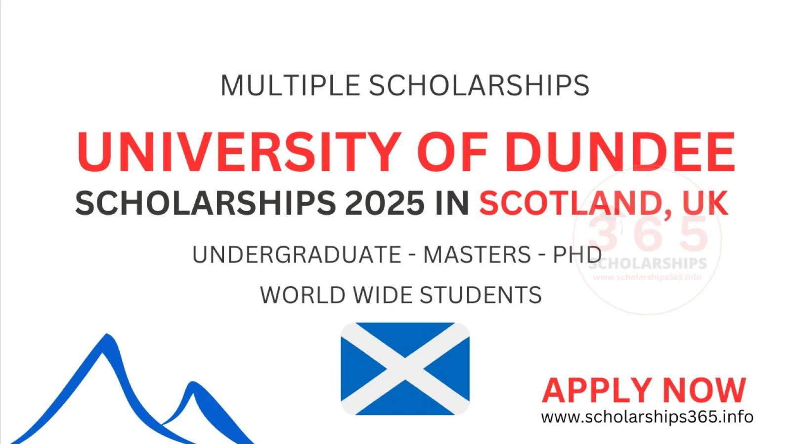 University of Dundee Scholraships 2025-2026 in Scotland, UK [Fully Funded]
