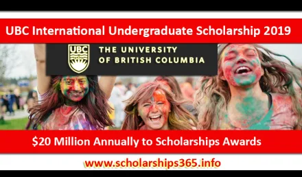 UBC International Undergraduate Scholarship 2019 Funded