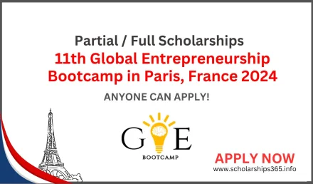 11th Global Entrepreneurship Bootcamp in Paris, France 2024 | Partial / Full Scholarships
