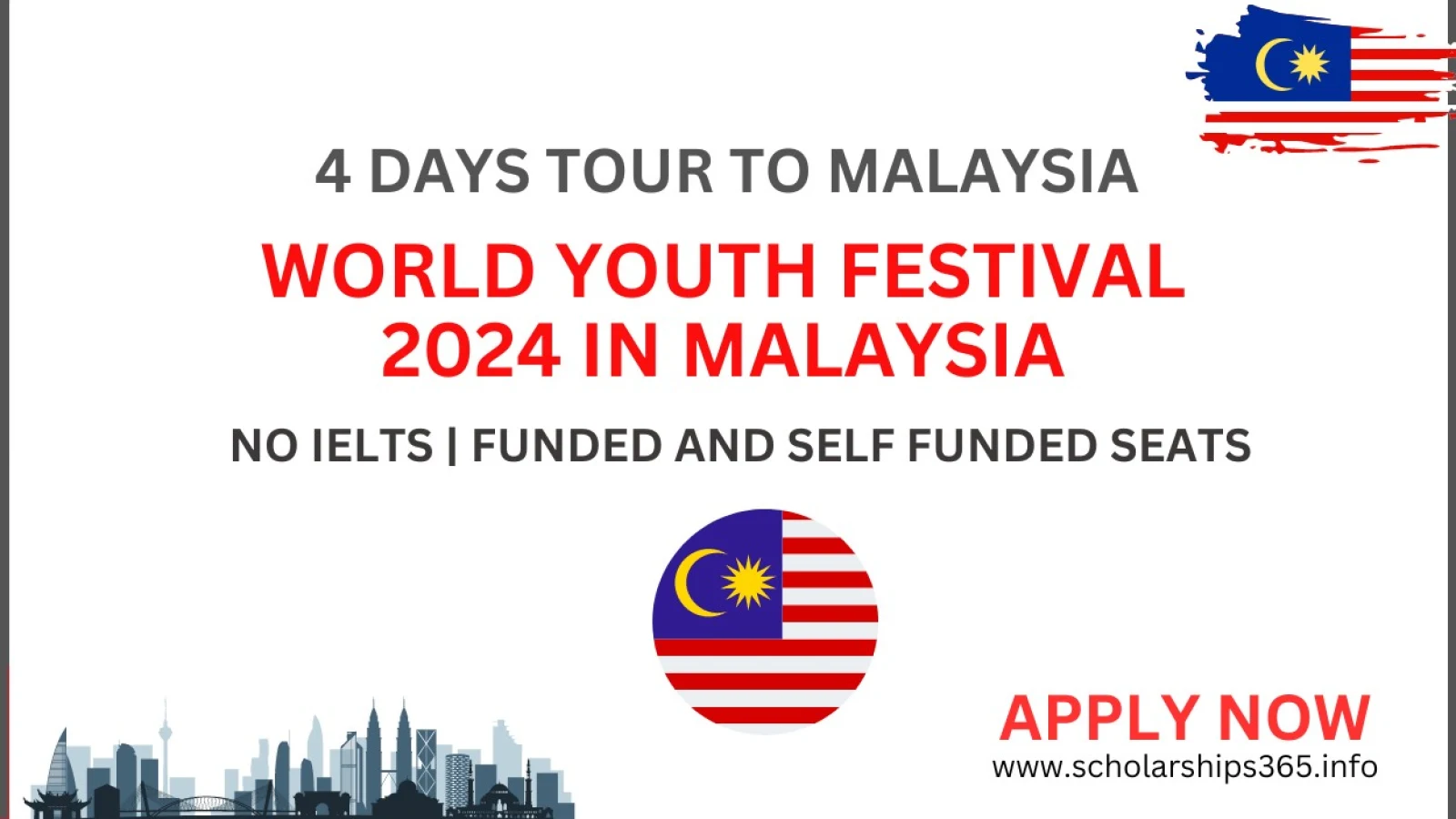 World Youth Festival 2024 in Malaysia | Funded and Self Funded Seats