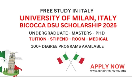 University of Milan, Italy Bicocca DSU Scholarship 2024-2025 [Free Study in Italy]
