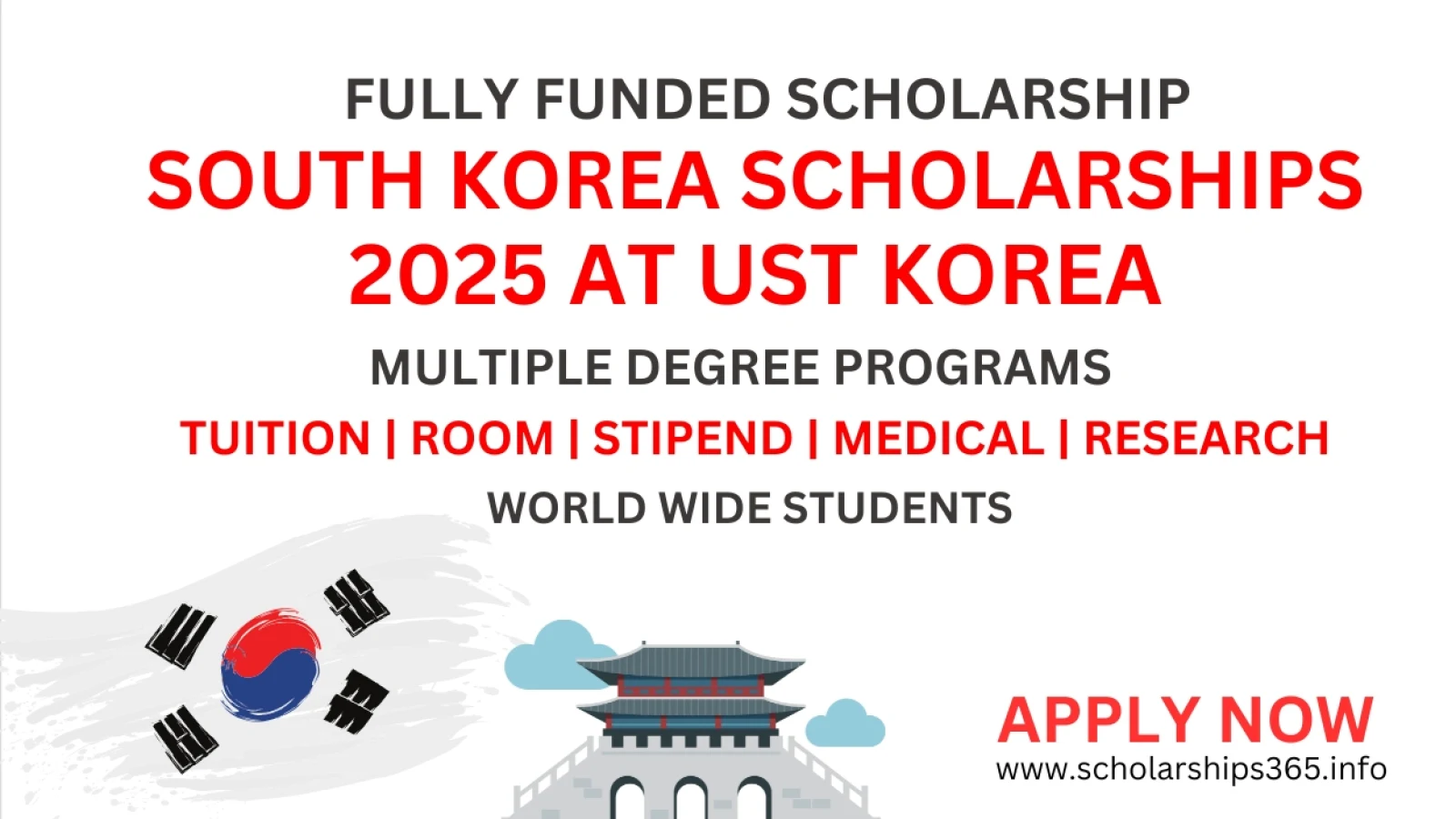 South Korea Scholarships 2025-2026 at UST [Fully Funded Scholarship]