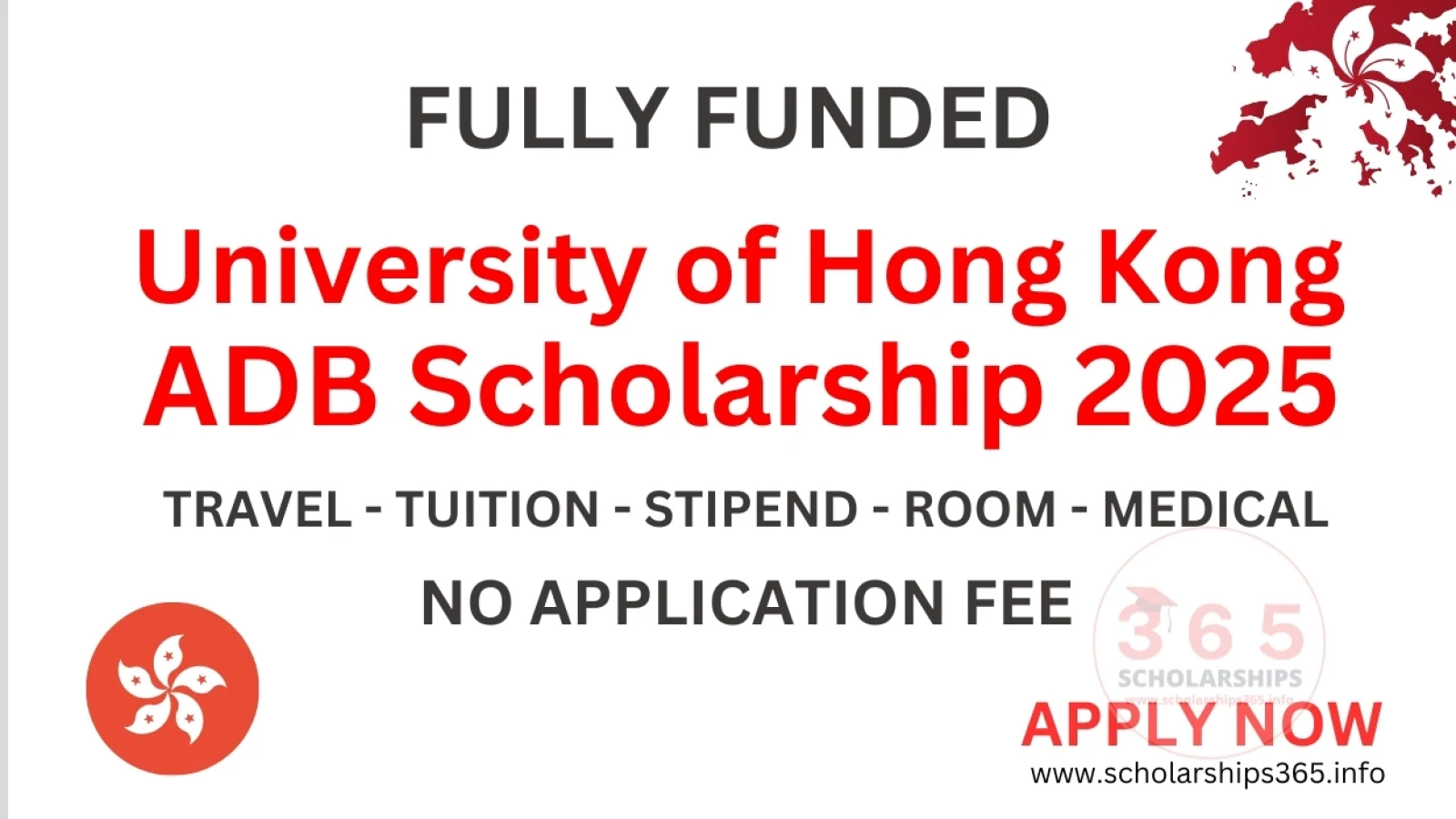 University of Hong Kong ADB Scholarship 2025-2026 [Fully Funded]